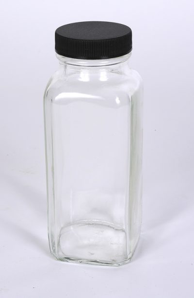 4 oz Flint Glass French Square