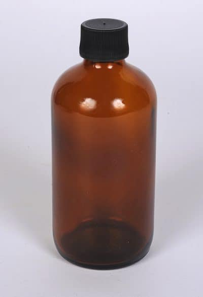8oz Amber Boston Round Bulk
