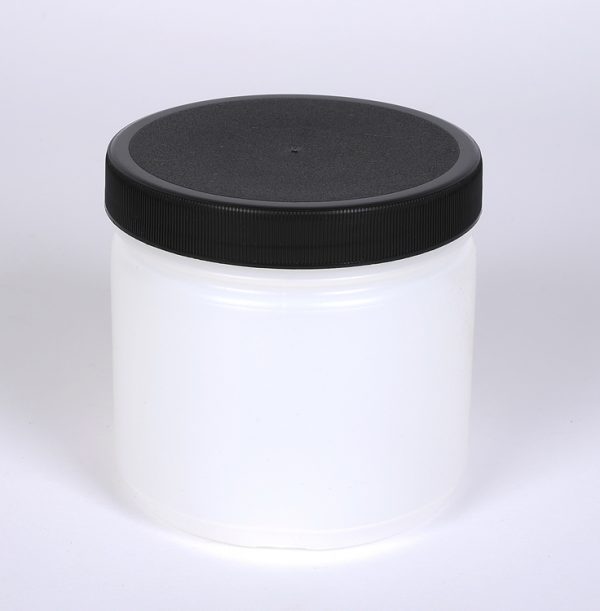 16 oz Natural Plastic Straight Side Jar
