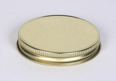 63-400 Gold Metal Caps with Plastisol Liner