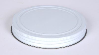 110 mm White Gold Metal Cap w/ Pulp-Poly Liner