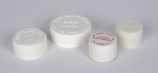 20-400 White CRC Cap - Polypropylene Child Resistant Closure