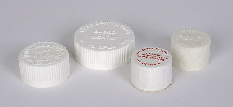 20-400 White CRC Cap - Polypropylene Child Resistant Closure