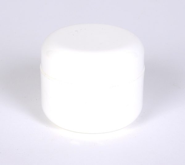 1 oz White Double Wall Jar