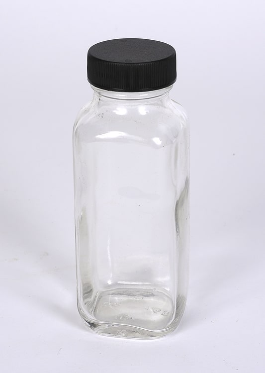 8 oz Flint Glass French Square