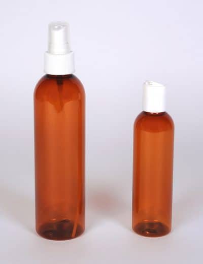PET Amber Bullet Bottles