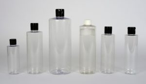 2 oz. Clear PET Plastic Cylinder Bottles, 4 oz. Clear PET Plastic Cylinder Bottles, 8 oz. Clear PET Plastic Cylinder Bottles, 16 oz. Clear PVC Plastic Cylinder Bottles, 32 oz. Clear PVC Plastic Cylinder Bottles.