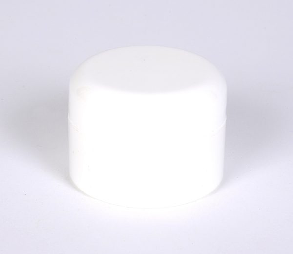 1/2 oz White Double Wall Jar