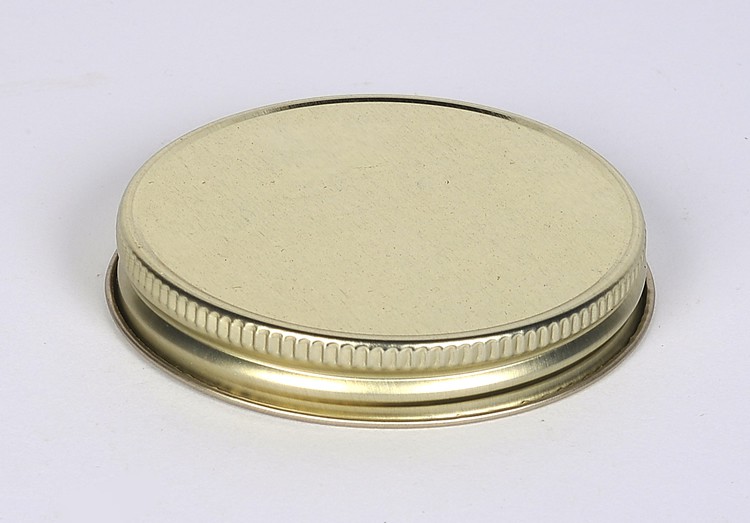 63-400 Gold Metal Caps with Plastisol Liner